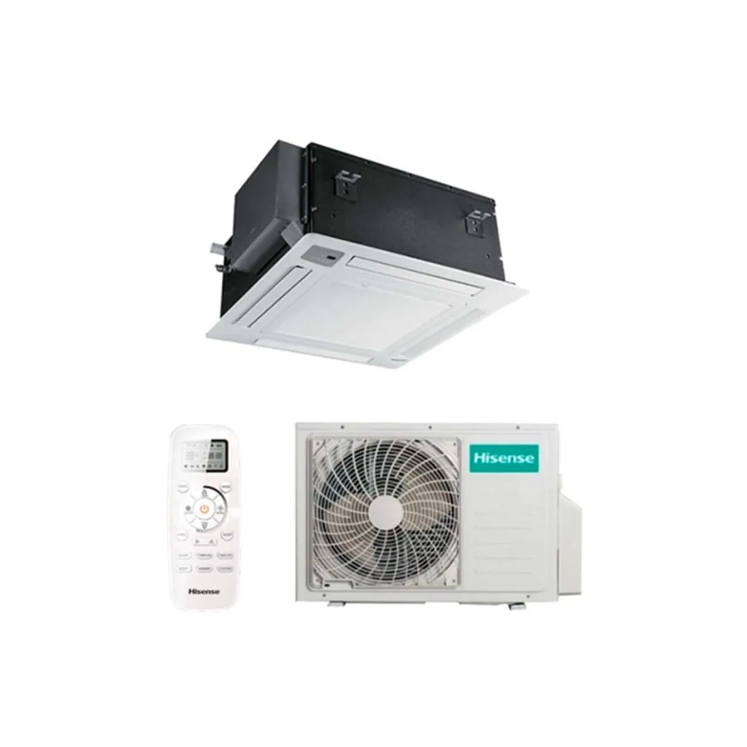 Hisense AUC-12HR4SVAA - Hisense 12,000 BTU cassette air conditioner (indoor + outdoor)