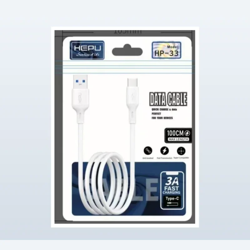 HEPU HP-33TC Type-C Data Cable 3A Fast Charge - 1M